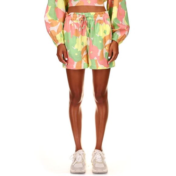Sanctuary On Repeat Pull-On Shorts In Flower Burst XS - Picture 1 of 3